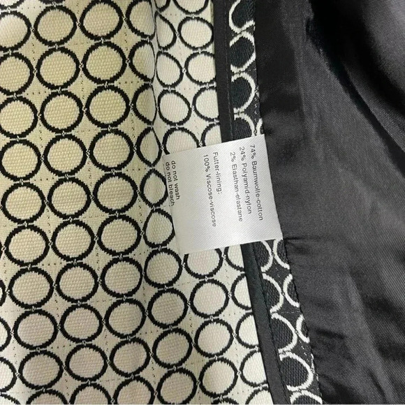 Akris Printed Asymmetrical Moto Zip Blazer Size 6 - Picture 3 of 8